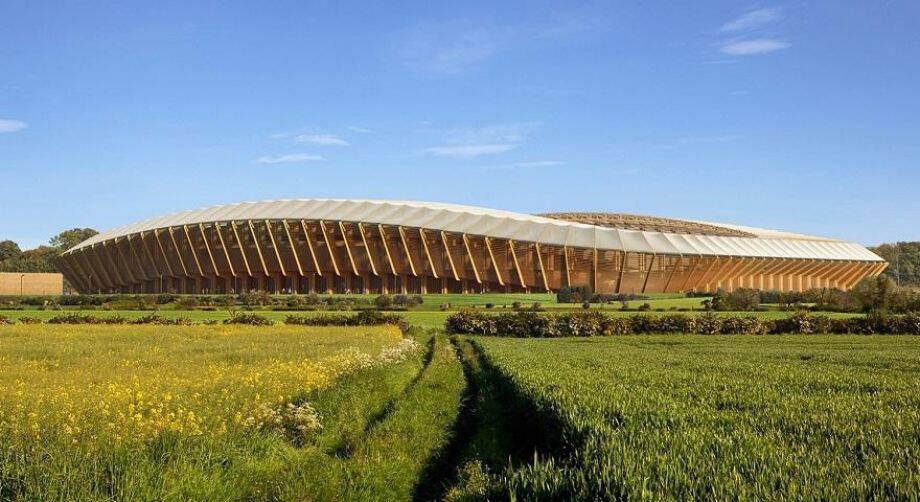 Αυτό είναι το πρώτο γήπεδο κατασκευασμένο αποκλειστικά από ξύλο! (pics)